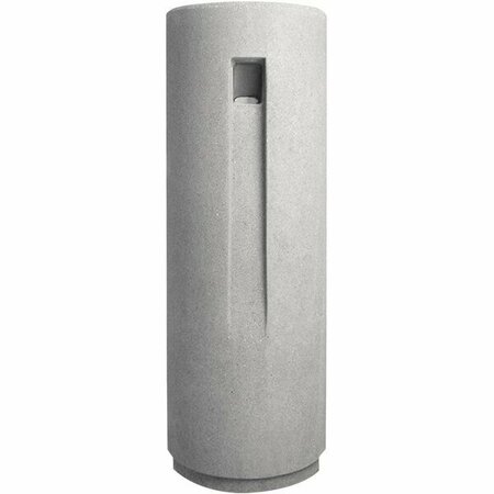 WAUSAU TILE WS150 Round Concrete Smokeless Cigarette Ash Receptacle 676WS150